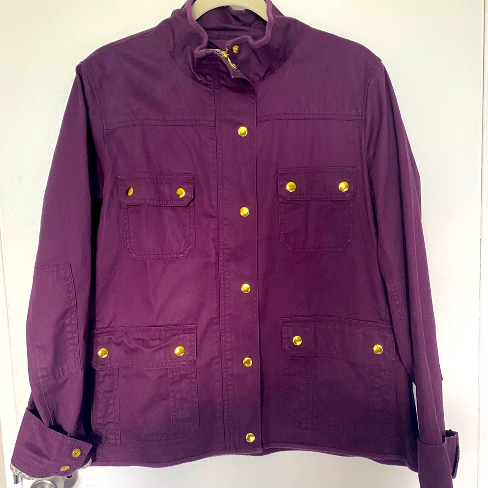 Resin-coated twill field jacket